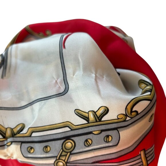 Alain Roure Antique French Fire Engines 100% Silk twill STUNNING Scarf - Picture 4 of 7